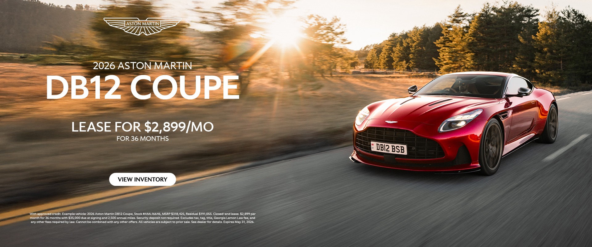 2026 Aston Martin DB12 Coupe